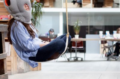 Ostrich Pillow studio banana