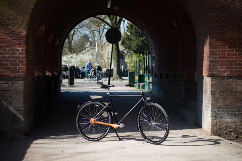 Herrenrad "Rotterdam" schwarz -Seitenansicht 