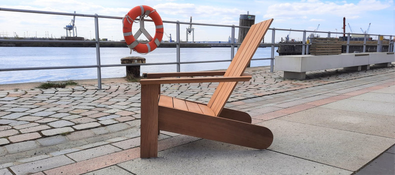 ESPRESSO Adirondack Chair - BESEASIDE