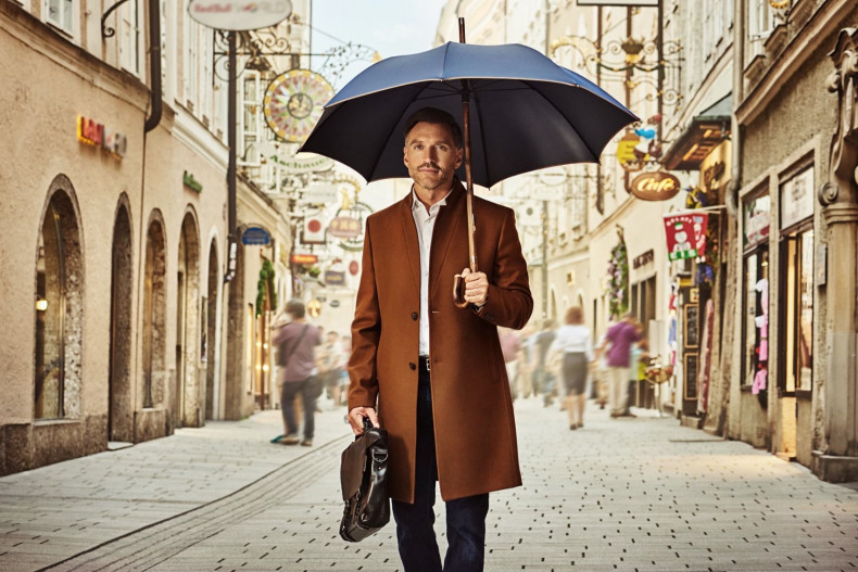 Regenschirm aus der doppler Manufaktur: Kastanie Oxford
