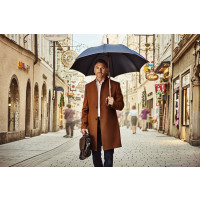 Einzigartiges mit Stil: doppler aus Manufaktur: Regenschirm Kastanie der Oxford UNIKATOO bei