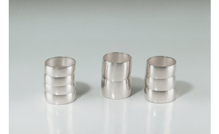 3 Becher - Silber