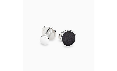Manschettenknöpfe Schiefer aus 925 Sterling Silber - Deumer