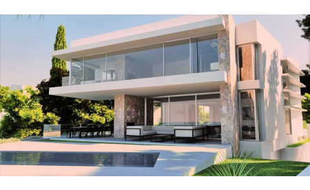 Luxus-Villa-Projekt in erster Meereslinie in El Toro / Port Adriano - Mallorca