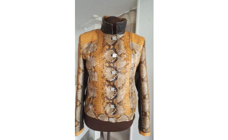 Schlangenlederjacke  - TASTE LUX