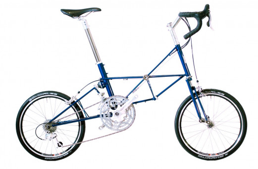 Moulton Bicycle "JUBILEE" Blau Seitenansicht