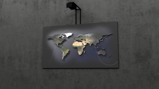 Worldmap 3D Lightobject