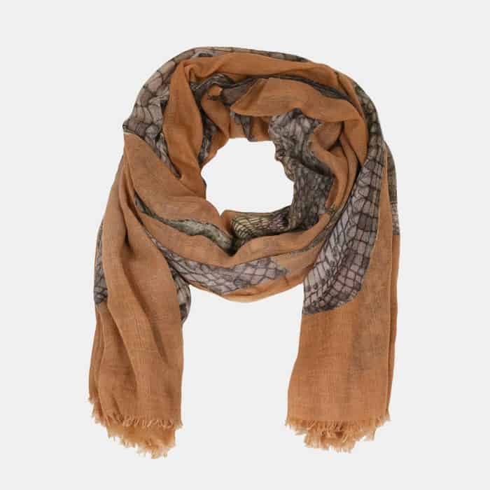 Crocodile Scarf jute 2