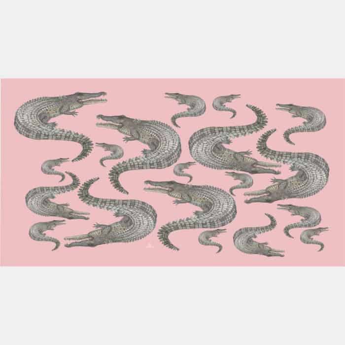 Crocodile Scarf rose 1