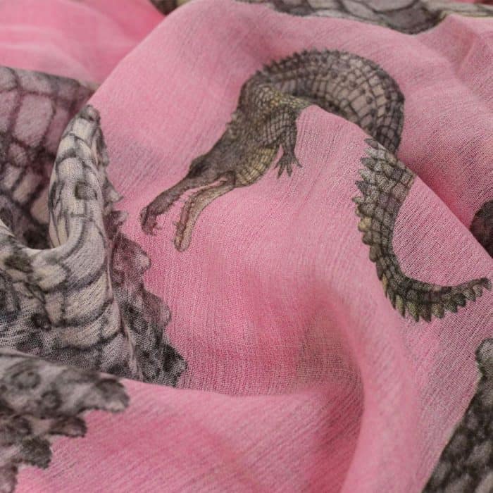 Crocodile Scarf rose 6