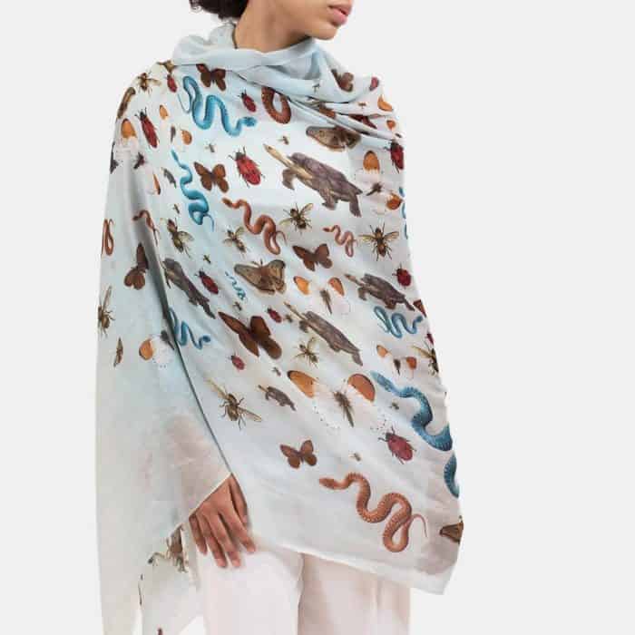 Jungle Party Scarf waterblue 5