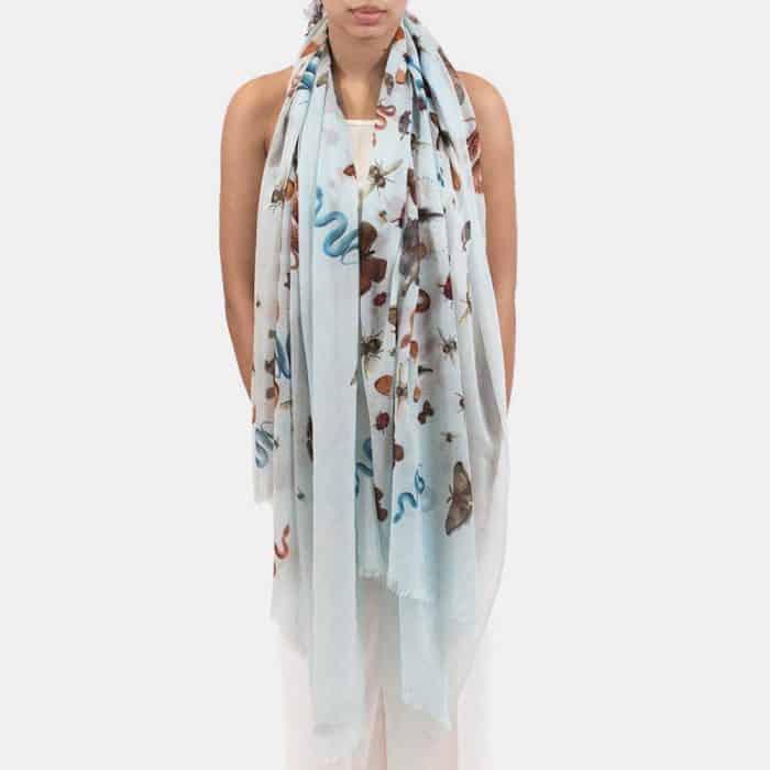 Jungle Party Scarf waterblue 6
