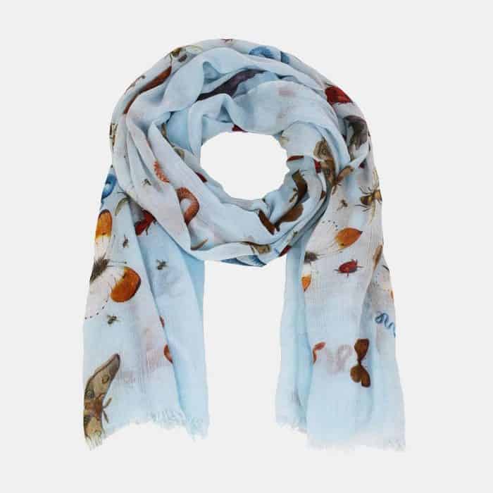 Jungle Party Scarf waterblue 2
