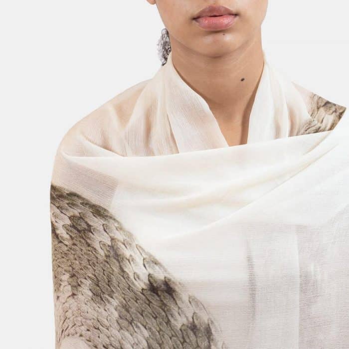 Snake Scarf weiss 4