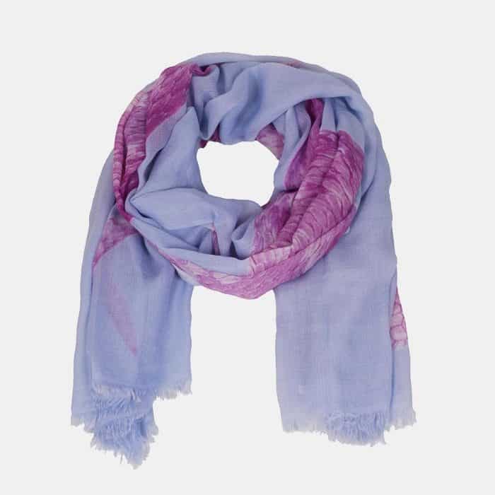 Snake Scarf blue-pink 2