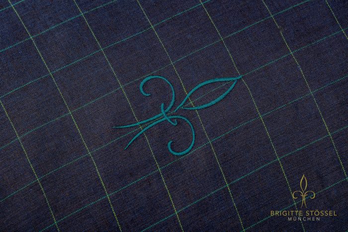 Leinenbettwäsche Karo blau – Brigitte Stössel 2